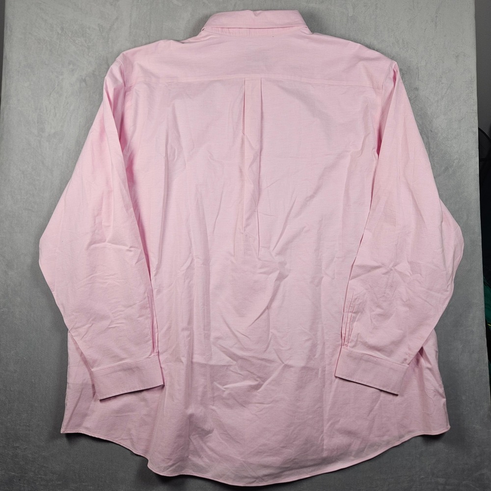 NEW Brooks Brothers Button Down Shirt Mens 4XLT Pink Non-Iron Stretch Cotton - Picture 2 of 11